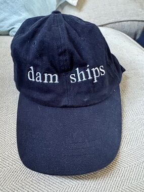 Black 'dam ships' Embroidered Baseball Cap